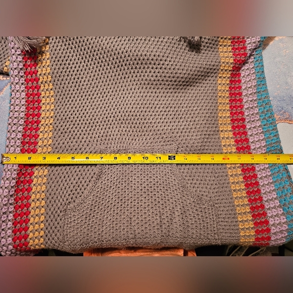 Multicolor‎ Striped Women's Knitted Sweater - Picture 4 of 4